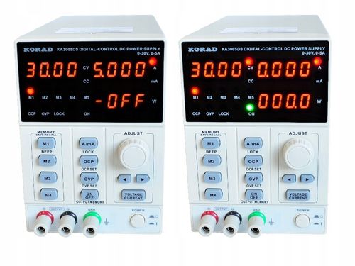 Zasilacz laboratoryjny serwisowy KORAD KA3005DS 30V 5A 5xMEMORY OCP OVP na Arena.pl