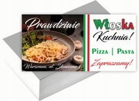 Wizytówki firmowe 200 szt RÓŻNE WZORY do wyboru KUCHNIA WŁOSKA