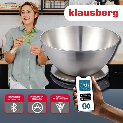 elektroniczna waga kuchenna 5kg/1.8l klausberg kb-7939 bluetooth na Arena.pl