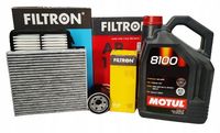 2X FILTRON ZESTAW FILTRÓW OLEJ MOTUL 5W30 4L KIA SPORTAGE IV QL 1.6 GDI 132