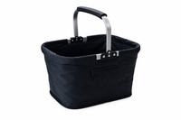 Koszyk na zakupy składany czarny do 10 kg