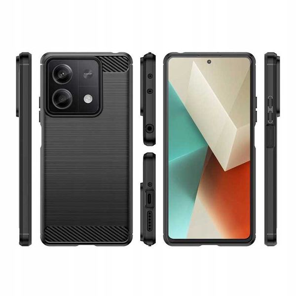 Spacecase Carbon Redmi Note 13 5G Black zdjęcie 2