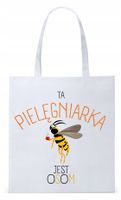 Dla Pielęgniarki Prezent Torba Eco Biała Shopper Z Nadrukiem Ze Zdjęciem
