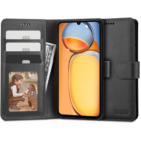 TECH-PROTECT WALLET XIAOMI REDMI 13C / POCO C65 BLACK zdjęcie 1