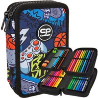 COOLPACK PIÓRNIK SZKOLNY DWUKOMOROWY Z WYPOSAŻENIEM HOBBY