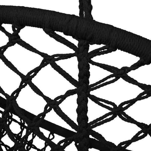 FOTEL WISZĄCY HUŚTAWKA OGRODOWA BOCIANIE GNIAZDO BOHO DO DOMU OGRODU 120CM zdjęcie 4