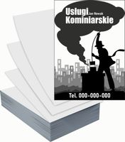 Ulotki A4 reklamowe firmowe 100szt projekt w cenie USŁUGI KOMINIARSKIE