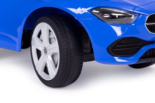 Jeździk autko Mercedes C CLASS interaktywna kierownica dźwięki niebieski na Arena.pl