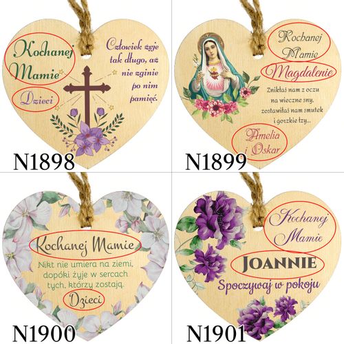 Serce dla bliskich tabliczka Twój KOLOR ZNICZ na Arena.pl