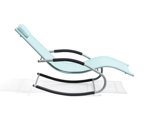 Leżak ogrodowy błękitny CARANO na Arena.pl