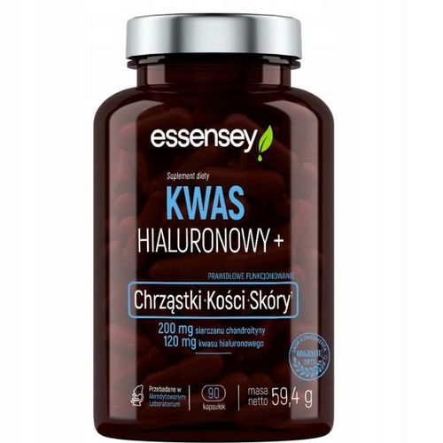 ESSENSEY KWAS HIALURONOWY CHONDROITYNA SKÓRA STAWY CHRZĄSTKI KOŚCI 90k na Arena.pl