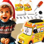NARZĘDZIA DLA DZIECI TABLICA AUTOBUS DO WKRĘCANIA MONTESSORI ZABAWKA