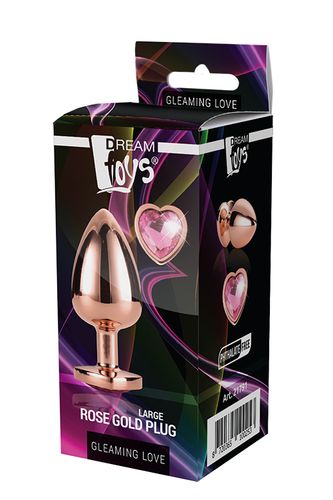 GLEAMING LOVE ROSE GOLD PLUG LARGE na Arena.pl