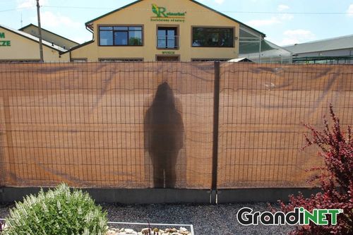 Siatka Osłonowa 1,5x15m 80% Brązowa Przed Wiatrem Sąsiadami Na Panele Płot na Arena.pl