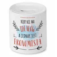Skarbonka Dla Ekonomisty Na Urodziny Na Prezent Z Nadrukiem Ze Zdjęciem
