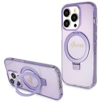 Guess GUHMP13LHRSGSU iPhone 13 Pro / 13 6.1" fioletowy/purple hardcase Ring