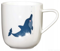 ASA Kubek Coppa Kids 250ml dla dziecka delfin uniwersalny na prezent