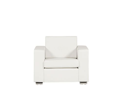 Fotel skórzany biały HELSINKI na Arena.pl