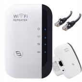 WZMACNIACZ ZASIĘGU SYGNAŁU SIECI WIFI REPEATER AP ROUTER 300 Mbps 2,4 GHz