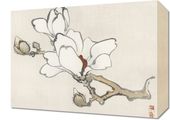 Obraz 40x30cm Magnolia, Kōno Bairei Japoński Vintage do Salonu