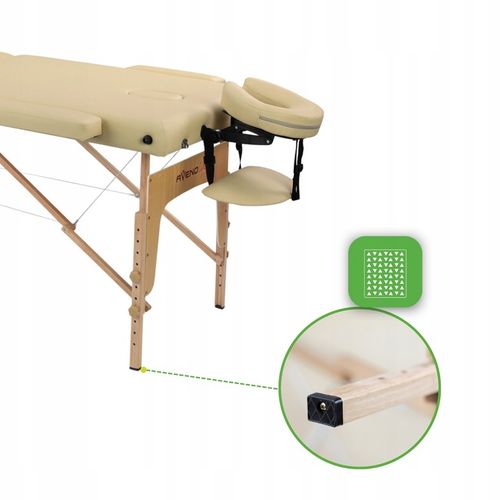 ŁÓŻKO STÓŁ DO MASAŻU SKŁADANY SOFIA LIGHT WYSOKI KOMFORT PIANKA 5CM na Arena.pl