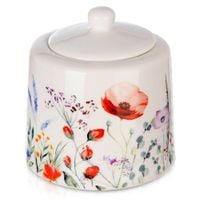 Cukierniczka Porcelanowa Maki Cukiernica Pojemnik na Cukier z Pokrywką