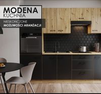 Meble Kuchenne systemowe korpus artrisan /fronty mat czarny