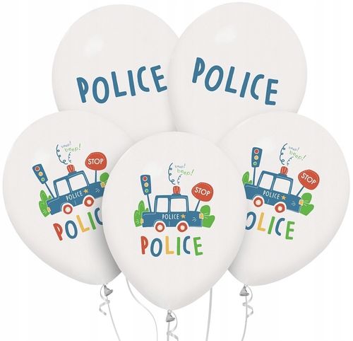 balony policja 12" 5szt na Arena.pl