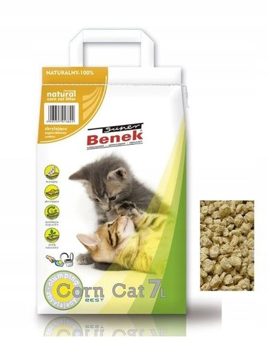 Super Benek CORN CAT Żwirek kukurydziany naturalny 14L na Arena.pl