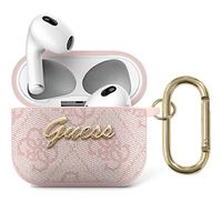 guess gua34gsmp airpods 3 coverróżowy/pink 4g script metal collection