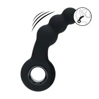 levelz beads pro loop czarny - model silikonowy z funkcją wibracji