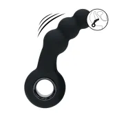 levelz beads pro loop czarny - model silikonowy z funkcją wibracji