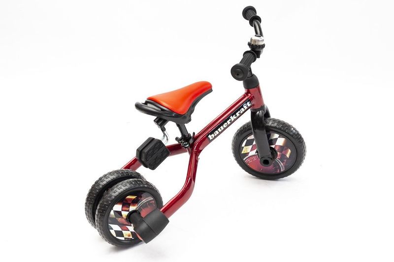 Multi rowerek trójkołowy biegowy Bauerkraft 3w1 czerwony zdjęcie 3