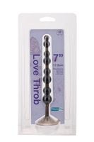 pręt analny love throb nmc czarny miękki pvc z przyssawką ø4cm