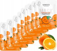10 X Kimoco Young rozświetlająca maska w płachcie 25ml MŁODA CERA KOREAŃSKA