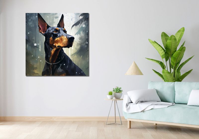Obraz 100x100cm Odwaga w Oczach zdjęcie 2