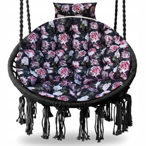 Poduszka na kokon wiszący fotel PREMIUM - róże na Arena.pl