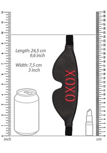 Ouch! Blindfold - Xoxo - Black na Arena.pl