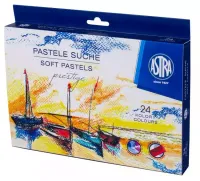 Pastele suche dla początkujących i zaawansowanych 24 kolory Wysoka jakość