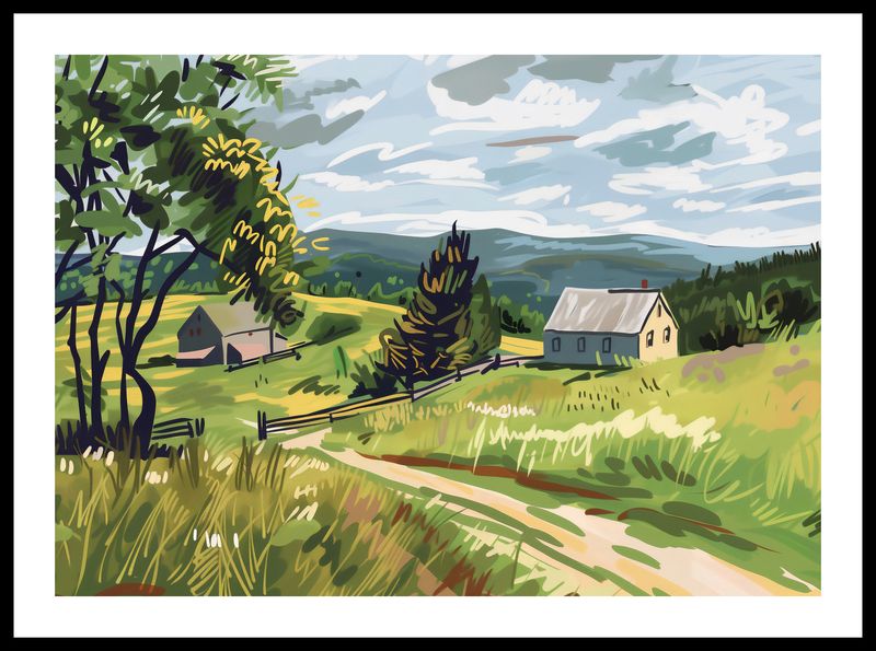 Plakat 59,4x42cm Bujna Wieś zdjęcie 3
