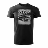 Koszulka z samochodem jaguar z jaguarem xjs kolekcjonerska męska czarna REGULAR S