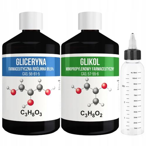 Gliceryna Glikol | VG PG | 500ml 500ml | 99,9% 99,5% | DIY | Butelka 110ml na Arena.pl