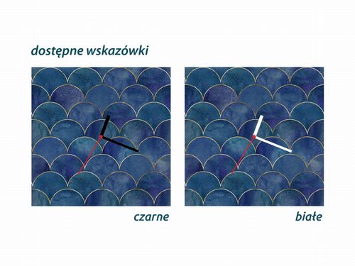 ZEGAR SZKLANY ROMB - Płytki na Arena.pl