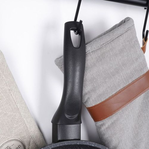 Patelnia granitowa ze szklaną pokrywką GRANDE 28 cm na Arena.pl