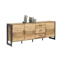 Komoda dębowa 3d3s loft duża