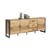 Komoda dębowa 3d3s loft duża