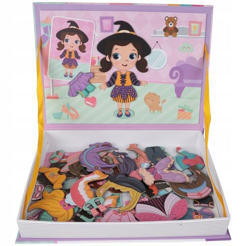 Książka układanka magnetyczna Lalka Ubieranie Dziewczynki Puzzle dla Dzieci na Arena.pl