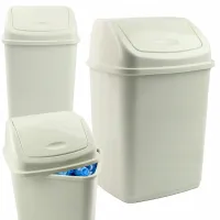 KOSZ NA ŚMIECI 5L ZAMYKANY Z POKRYWĄ PLASTIKOWY BIUROWY ŁAZIENKOWY KUCHENNY