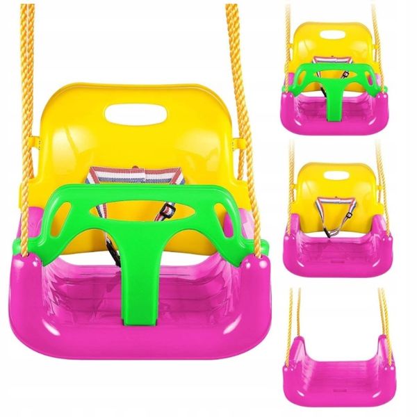 Huśtawka Ogrodowa Modułowa domowa dla Dzieci 3w1 Mocna na Linach Bezpieczna zdjęcie 1