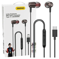 słuchawki dudao x1prot douszne przewodowe usb-c 1.2 m - czarne
